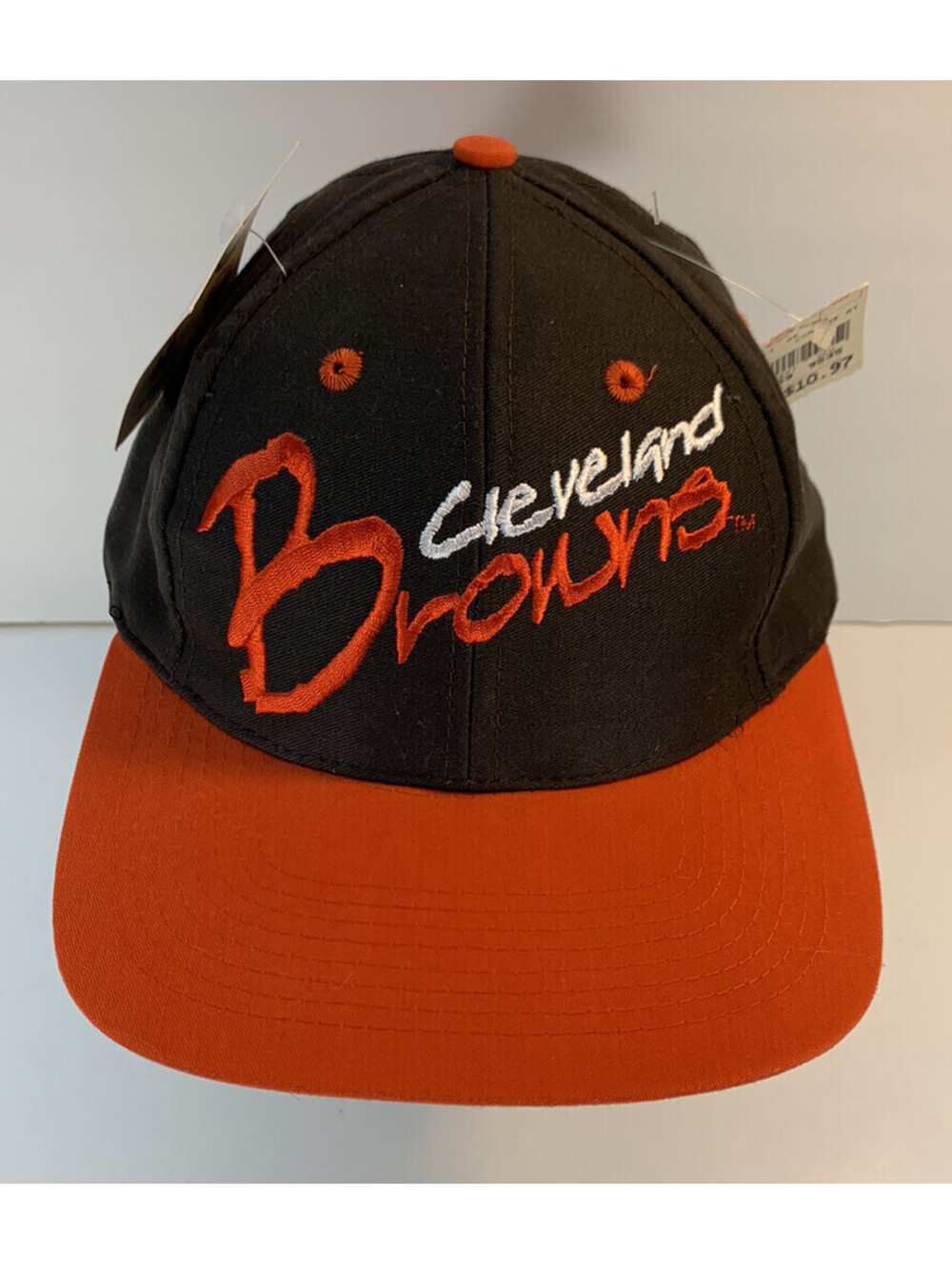 New With Tags Vintage 1990s Cleveland Browns Logo 7 SnapBack Hat Cap NFL
